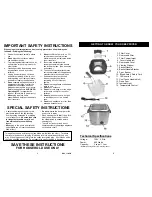 Preview for 2 page of Euro-Pro F1042 Owner'S Manual