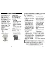 Предварительный просмотр 3 страницы Euro-Pro F1052 Owner'S Manual