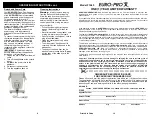 Preview for 6 page of Euro-Pro F1065 Owner'S Manual