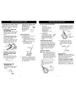 Preview for 6 page of Euro-Pro FC251 Owner'S Manual