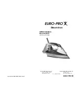 Euro-Pro GI465DH Owner'S Manual предпросмотр