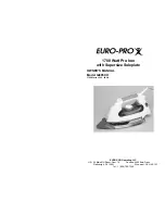 Предварительный просмотр 1 страницы Euro-Pro GI485XH Owner'S Manual