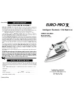 Euro-Pro GI490H Owner'S Manual предпросмотр