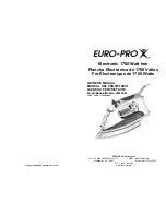 Предварительный просмотр 1 страницы Euro-Pro GI490KM Owner'S Manual