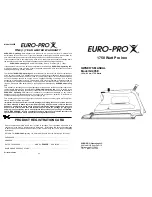 Euro-Pro GI495E Owner'S Manual предпросмотр