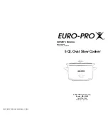 Euro-Pro KC255E Owner'S Manual preview