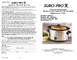 Euro-Pro KC271W Owner'S Manual предпросмотр