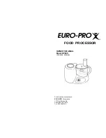 Euro-Pro KP80S Owner'S Manual preview