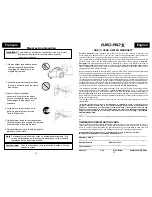 Preview for 15 page of Euro-Pro OM077 Use And Care Instructions Manual