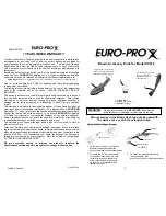 Euro-Pro PN-U423 User Manual preview