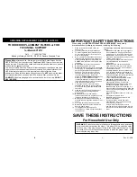 Preview for 3 page of Euro-Pro RETRACTORTM TOTAL SYSTEM VAC EP187H Owner'S Manual