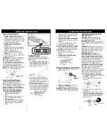 Preview for 6 page of Euro-Pro RETRACTORTM TOTAL SYSTEM VAC EP187H Owner'S Manual