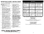 Preview for 2 page of Euro-Pro S3101P Owner'S Manual