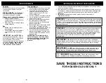 Preview for 3 page of Euro-Pro S3101P Owner'S Manual