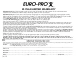 Предварительный просмотр 101 страницы Euro-Pro Select 762XH Instruction Manual