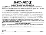 Предварительный просмотр 103 страницы Euro-Pro Select 762XH Instruction Manual