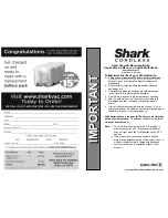 Preview for 1 page of Euro-Pro SHARK CORDLESS SV70 User Manual