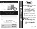 Preview for 1 page of Euro-Pro Shark CORDLESS V600Z Manual