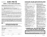 Preview for 10 page of Euro-Pro Shark EP035TB Owner'S Manual