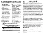 Preview for 2 page of Euro-Pro Shark EP600C Owner'S Manual