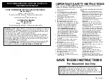 Preview for 3 page of Euro-Pro Shark EP85SS Use & Care Instructions Manual