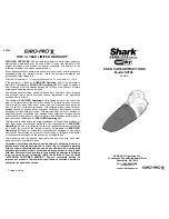 Preview for 1 page of Euro-Pro SHARK SV745 Use And Care Instructions