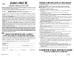 Предварительный просмотр 15 страницы Euro-Pro Shark UV612C Owner'S Manual