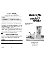 Предварительный просмотр 1 страницы Euro-Pro Slushie Maker SM409H Owner'S Manual