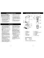 Предварительный просмотр 3 страницы Euro-Pro Slushie Maker SM409H Owner'S Manual