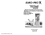 Предварительный просмотр 1 страницы Euro-Pro SM409 Owner'S Manual