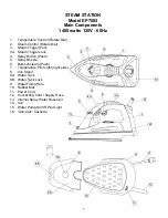 Предварительный просмотр 4 страницы Euro-Pro STEAM STATION EP7005 Use And Care Instructions Manual