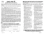 Preview for 11 page of Euro-Pro SV749HR Owner'S Manual