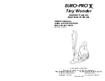 Euro-Pro Tiny Wonder EP022 Owner'S Manual preview