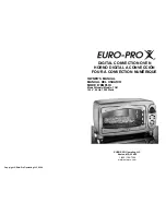 Euro-Pro TO21 Owner'S Manual preview