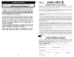 Предварительный просмотр 11 страницы Euro-Pro TO240 Owner'S Manual