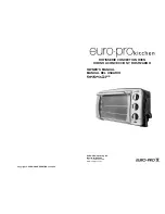 Предварительный просмотр 1 страницы Euro-Pro TO241R Owner'S Manual