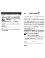 Preview for 6 page of Euro-Pro TO241R Owner'S Manual