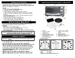 Предварительный просмотр 13 страницы Euro-Pro TO251 Owner'S Manual