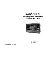 Euro-Pro TO320 Owner'S Manual preview