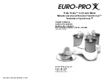 Euro-Pro Triple Scoop KP300 Owner'S Manual preview