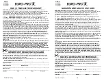 Preview for 10 page of Euro-Pro V1725HG Owner'S Manual