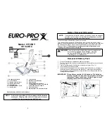 Preview for 4 page of Euro-Pro V1725HY Owner'S Manual