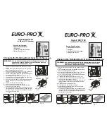 Предварительный просмотр 1 страницы Euro-Pro V1730 User Manual