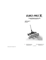 Euro-Pro V1917H Owner'S Manual preview