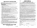 Preview for 2 page of Euro-Pro V750MC Owner'S Manual