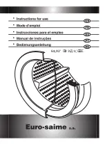 Preview for 1 page of Euro-saime SAIVOD TOP LINE 803 Instructions For Use Manual