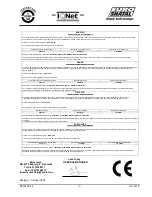 Preview for 2 page of Euro Shatal RP3014E-50 Operating Instructions And Spare Parts List