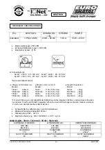 Preview for 17 page of Euro Shatal TS301 Operating Instructions/Spare Parts List