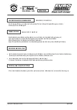 Preview for 20 page of Euro Shatal TS301 Operating Instructions/Spare Parts List