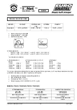 Preview for 27 page of Euro Shatal TS301 Operating Instructions/Spare Parts List